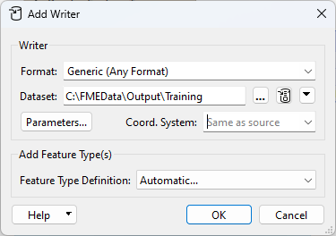 Setting a Writer to Generic